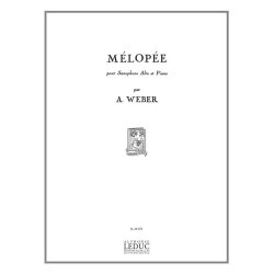 Alain Weber: M&eacute;lop&eacute;e (Saxophone-Alto & Piano)
