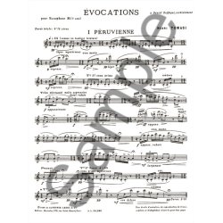 Henri Tomasi: Evocations (Saxophone solo)