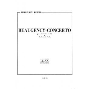 Pierre Max Dubois: Beaugency-Concerto (Clarinet & Piano)