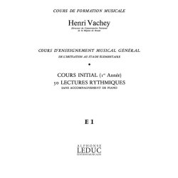 Vachey Cours Enseignt Musical General 1ere Annee Rythmiques Cle Sol E1