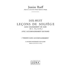 Rueff 18 Lecons Solfege 3 Cles Non Melangees Sol 2eme Fa 4eme U5 S Acc