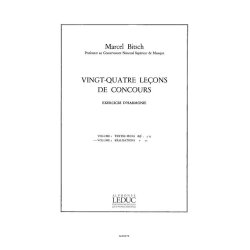 Bitsch 24 Lecons De Concours Exercices D'harmonie Realisations Book