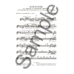 Eug&egrave;ne Bozza: Sonatine (Clarinets 4)