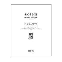 Pierre Villette: Po&egrave;me Op.37 (Clarinet & Piano)