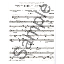 Julien Falk: 20 Etudes atonales (Trumpet solo)