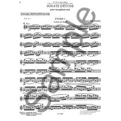 Pierre Max Dubois: Sonate d'Etude (Saxophone solo)