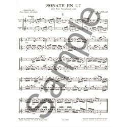 Jean-Marie Leclair: Sonate in C major (Saxophones 2)