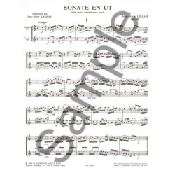 Jean-Marie Leclair: Sonate in C major (Saxophones 2)