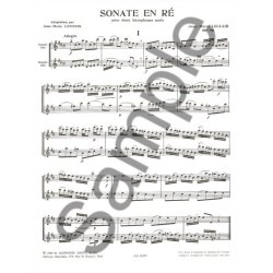 Jean-Marie Leclair: Sonate in D major (Saxophones 2)
