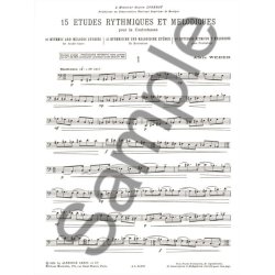 Alain Weber: 15 Etudes rythmiques et m&eacute;lodiques (Double Bass solo)