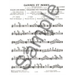 Jean-Marie Londeix: Gammes et M&ocirc;des Vol.2 (Saxophone solo)
