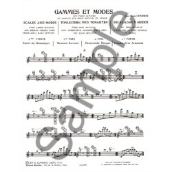Jean-Marie Londeix: Gammes et M&ocirc;des Vol.2 (Saxophone solo)