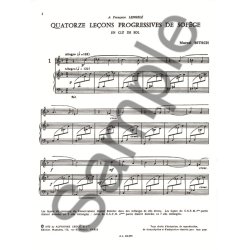 Bitsch 14 Lecons Progressives De Solfege Cle Sol Avec Accompagnement