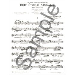Giuseppe Ruggiero: 8 Etudes atonales (Clarinet solo)