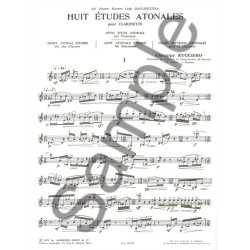 Giuseppe Ruggiero: 8 Etudes atonales (Clarinet solo)