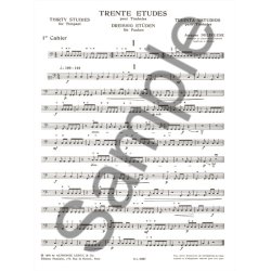 Jacques Del&eacute;cluse: 30 Etudes pour Timbales Vol.1 (Percussion solo)