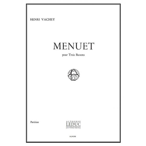 Henri Vachey: Menuet (Bassoons 3)