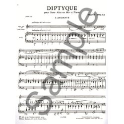 Eug&egrave;ne Bozza: Diptyque (Saxophone-Alto & Piano)
