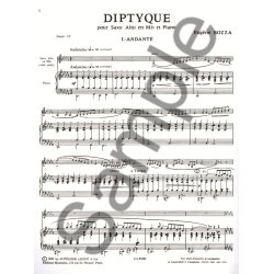 Eug&egrave;ne Bozza: Diptyque (Saxophone-Alto & Piano)