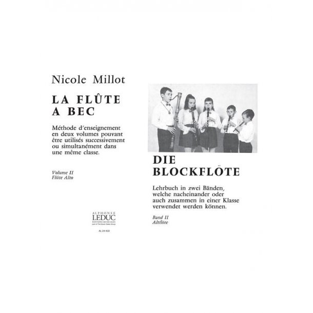 Nicole Millot: La Fl&ucirc;te &agrave; Bec Vol.2: Alto (Recorder solo)