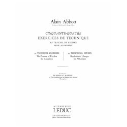 Alain A. Abbott: 54 Exercices de Technique (Accordion solo)