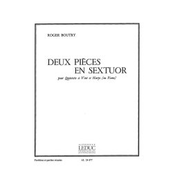 Boutry Roger 2 Pieces En Sextuor Flt/Ob/Hn/Clt/Bsn/Harp(Pf) Sc/Pts