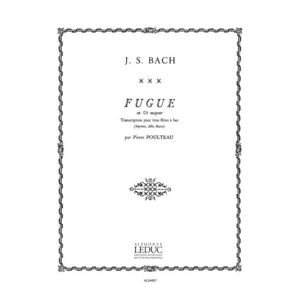 Johann Sebastian Bach: Fugue in C major (Recorders 3)