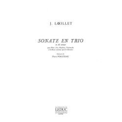 Loeillet Trio Sonata In G Minor Op 1 No 3 Recorder Oboe & Cello Book