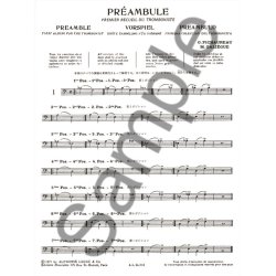 Pichaureau G. Galieg Preambule Premier Du Tromboniste Trombone Book