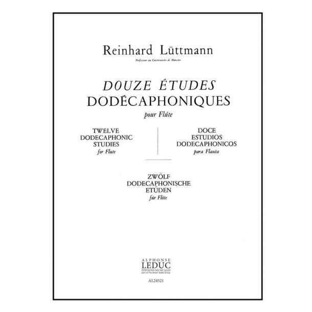 Reinhard L&uuml;ttmann: 12 Etudes dod&eacute;caphoniques (Flute solo)
