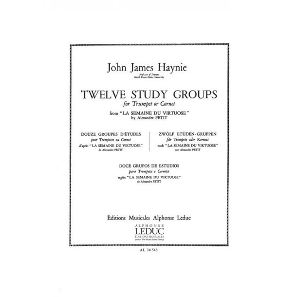 Petit 12 Studies Groups From La Semaine Du Virtuose Trumpet Bk English