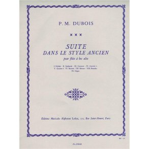 Pierre Max Dubois: Suite dans le Style ancien for Alto Recorder Solo