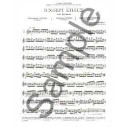 Fran&ccedil;ois Dupin: 17 Etudes pour Xylophone (Percussion solo)