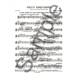 Eug&egrave;ne Bozza: 2 Esquisses (Flutes 4)