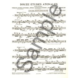Roger Boutry: 12 Etudes atonales (Bassoon solo)