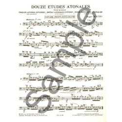 Roger Boutry: 12 Etudes atonales (Bassoon solo)