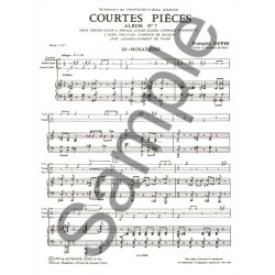 Fran&ccedil;ois Dupin: Courtes Pi&egrave;ces Vol.7 (Percussion(s) & Piano)