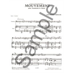 Jean Michel Defaye: Mouvement (Trombone & Piano)