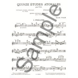 Julien Falk: 15 Etudes atonales (Flute solo)