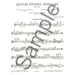 Julien Falk: 15 Etudes atonales (Flute solo)