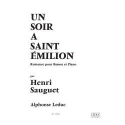 Henri-Pierre Sauguet: Un Soir &agrave; Saint-Emillion (Bassoon & Piano)