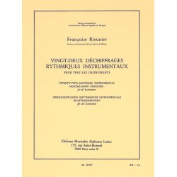 Fran&ccedil;oise Rieunier: 22 D&eacute;chiffrages rythmiques instrumentaux (All Instruments)