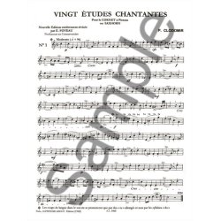 P. Clodomir: 20 Etudes chantantes Op.11 (Trumpet solo)