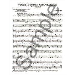 P. Clodomir: 20 Etudes chantantes Op.11 (Trumpet solo)