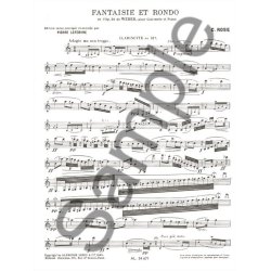 Carl Maria von Weber: Fantaisie et Rondo (Clarinet & Piano)