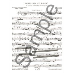 Carl Maria von Weber: Fantaisie et Rondo (Clarinet & Piano)