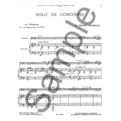 Croce-Spinelli: Solo de Concours (Trombone & Piano)