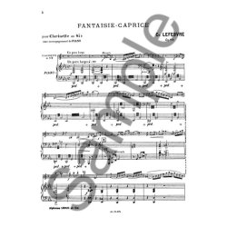 Charles Edouard Lef&egrave;bvre: Fantaisie-Caprice Op.118 (Clarinet & Piano)