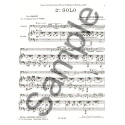E. Bourdeau: Solo No.2 (Bassoon & Piano)