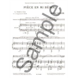Henri B&uuml;sser: Pi&egrave;ce Op.33 in E flat (Trombone & Piano)